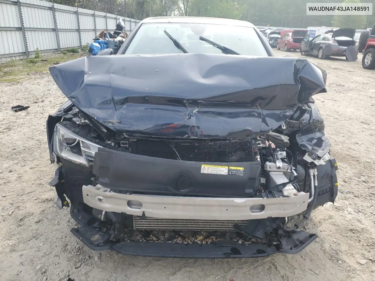 2018 Audi A4 Premium VIN: WAUDNAF43JA148591 Lot: 53117025