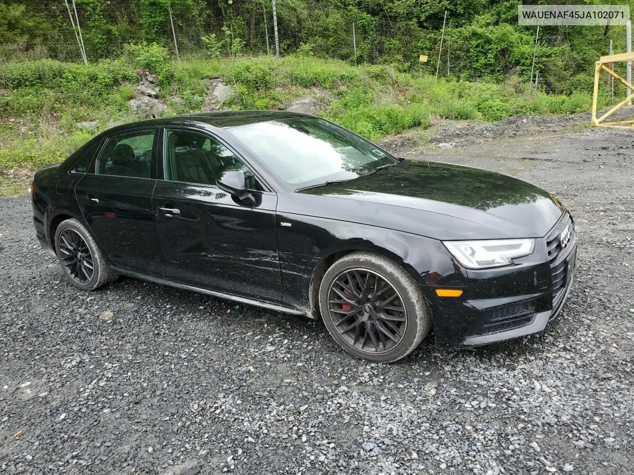 2018 Audi A4 Premium Plus VIN: WAUENAF45JA102071 Lot: 56008845