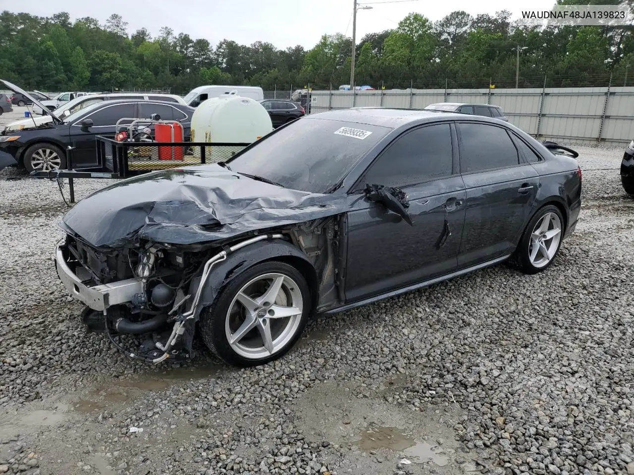 2018 Audi A4 Premium VIN: WAUDNAF48JA139823 Lot: 56099335