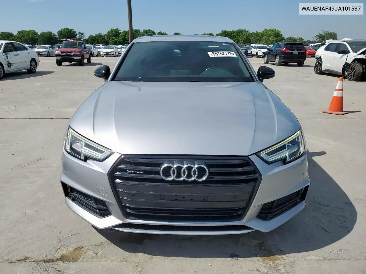 2018 Audi A4 Premium Plus VIN: WAUENAF49JA101537 Lot: 56753775
