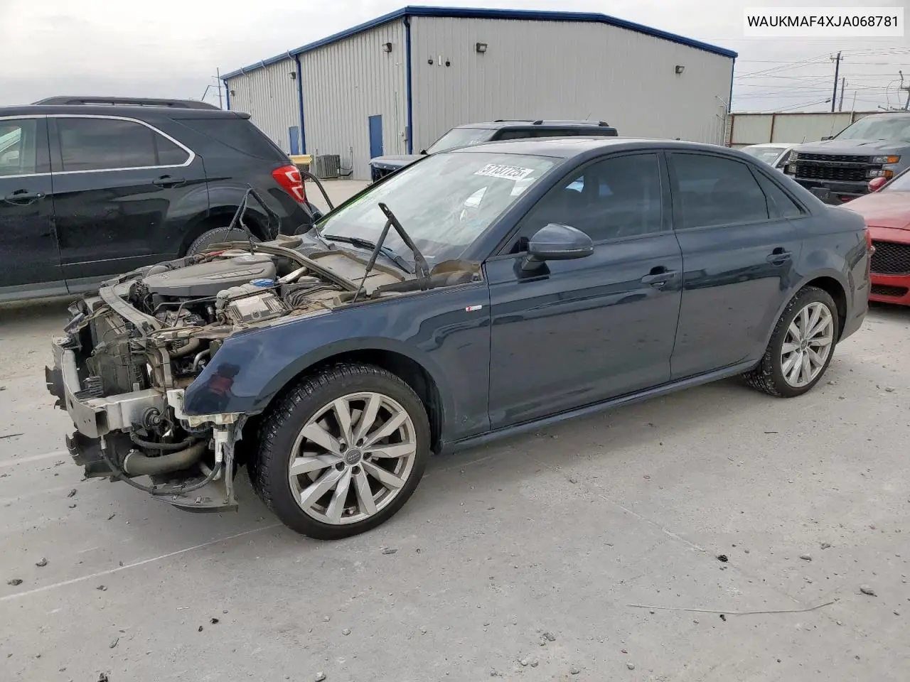 2018 Audi A4 Premium VIN: WAUKMAF4XJA068781 Lot: 57137725