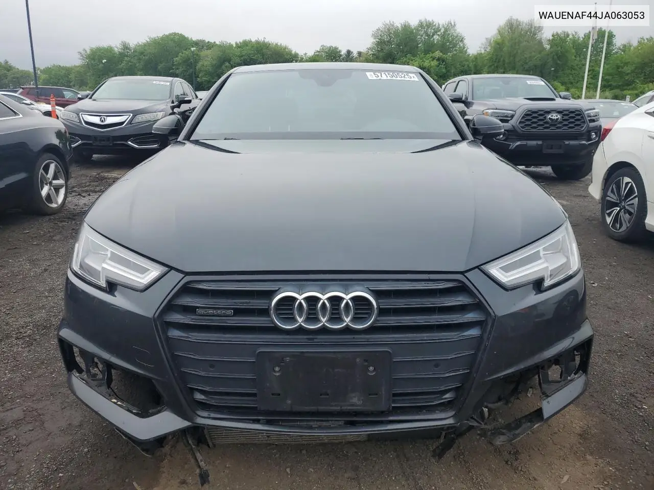 2018 Audi A4 Premium Plus VIN: WAUENAF44JA063053 Lot: 57150525