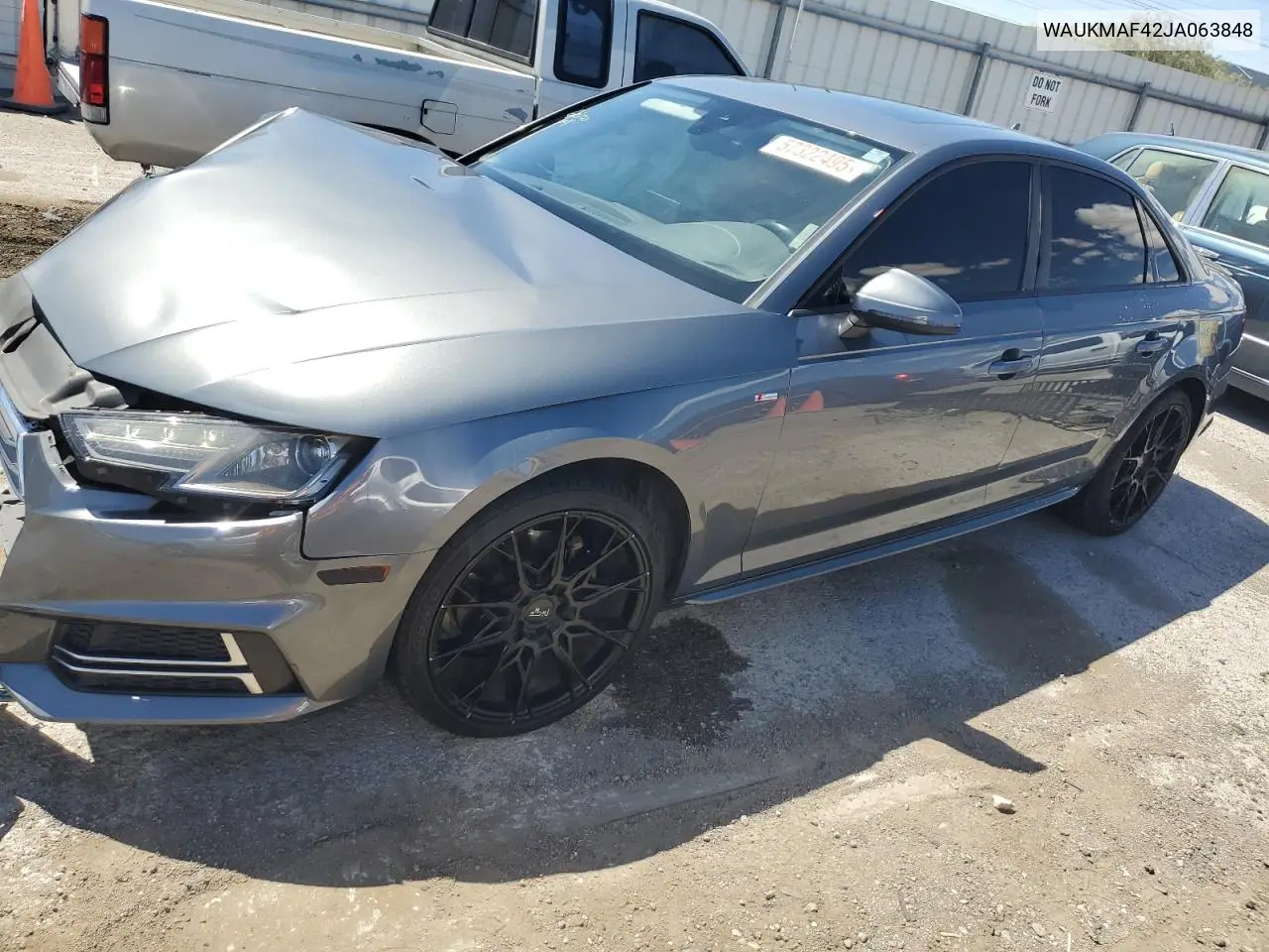 waukmaf42ja063848 WAUKMAF42JA063848 2018 Audi A4 Premium