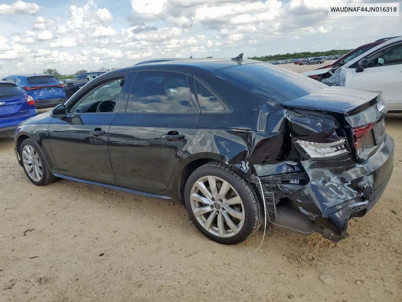 2018 Audi A4 Premium VIN: WAUDNAF44JN016318 Lot: 62297025