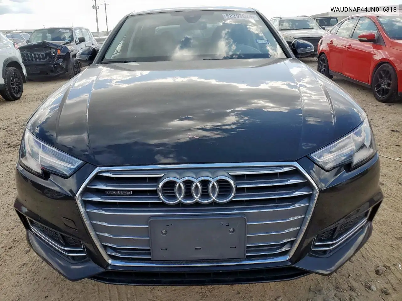 2018 Audi A4 Premium VIN: WAUDNAF44JN016318 Lot: 62297025