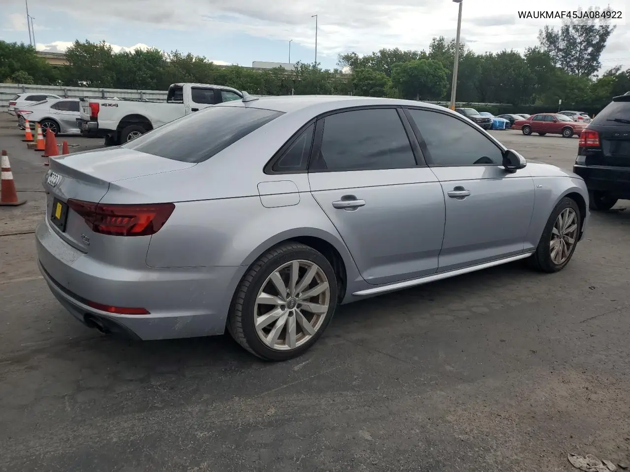 2018 Audi A4 Premium VIN: WAUKMAF45JA084922 Lot: 62641655