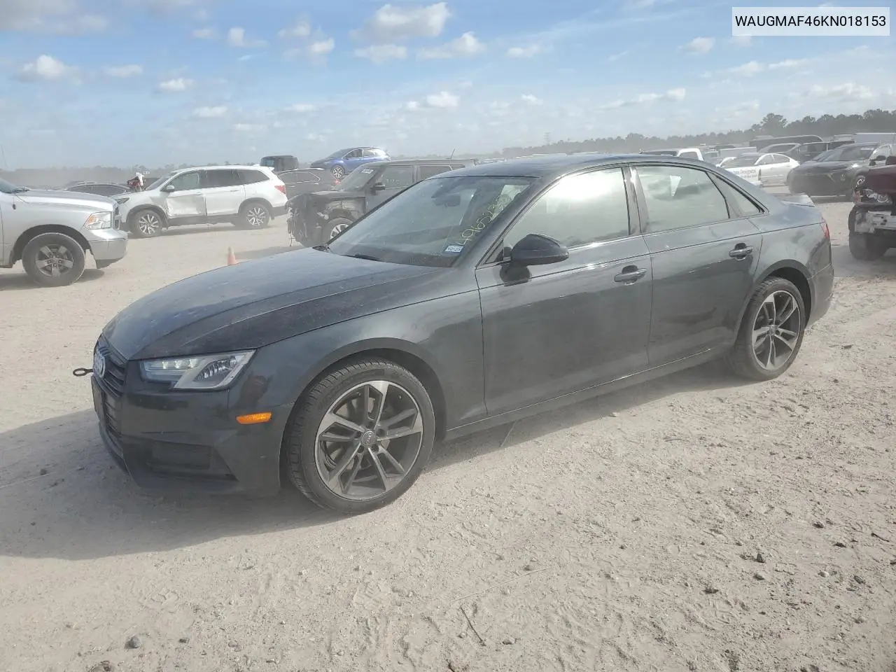 2019 Audi A4 Premium VIN: WAUGMAF46KN018153 Lot: 49652305