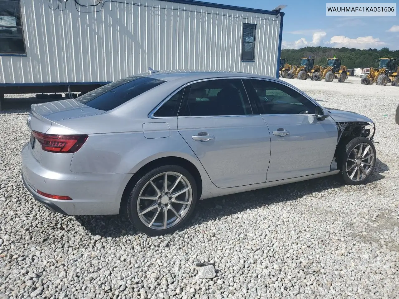 2019 Audi A4 Premium Plus VIN: WAUHMAF41KA051606 Lot: 56736165