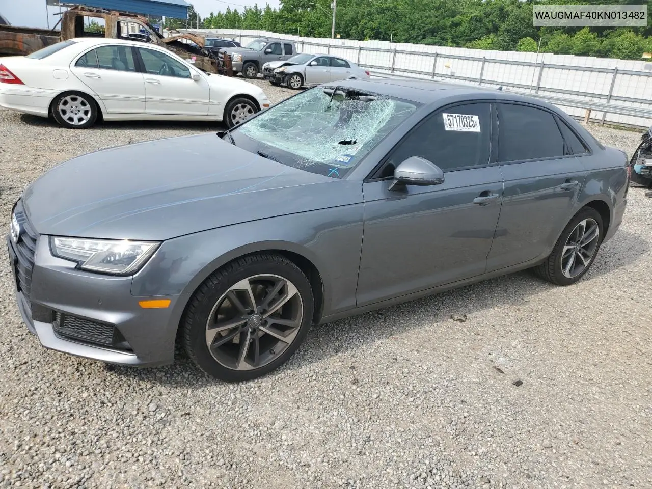 2019 Audi A4 Premium VIN: WAUGMAF40KN013482 Lot: 57170325