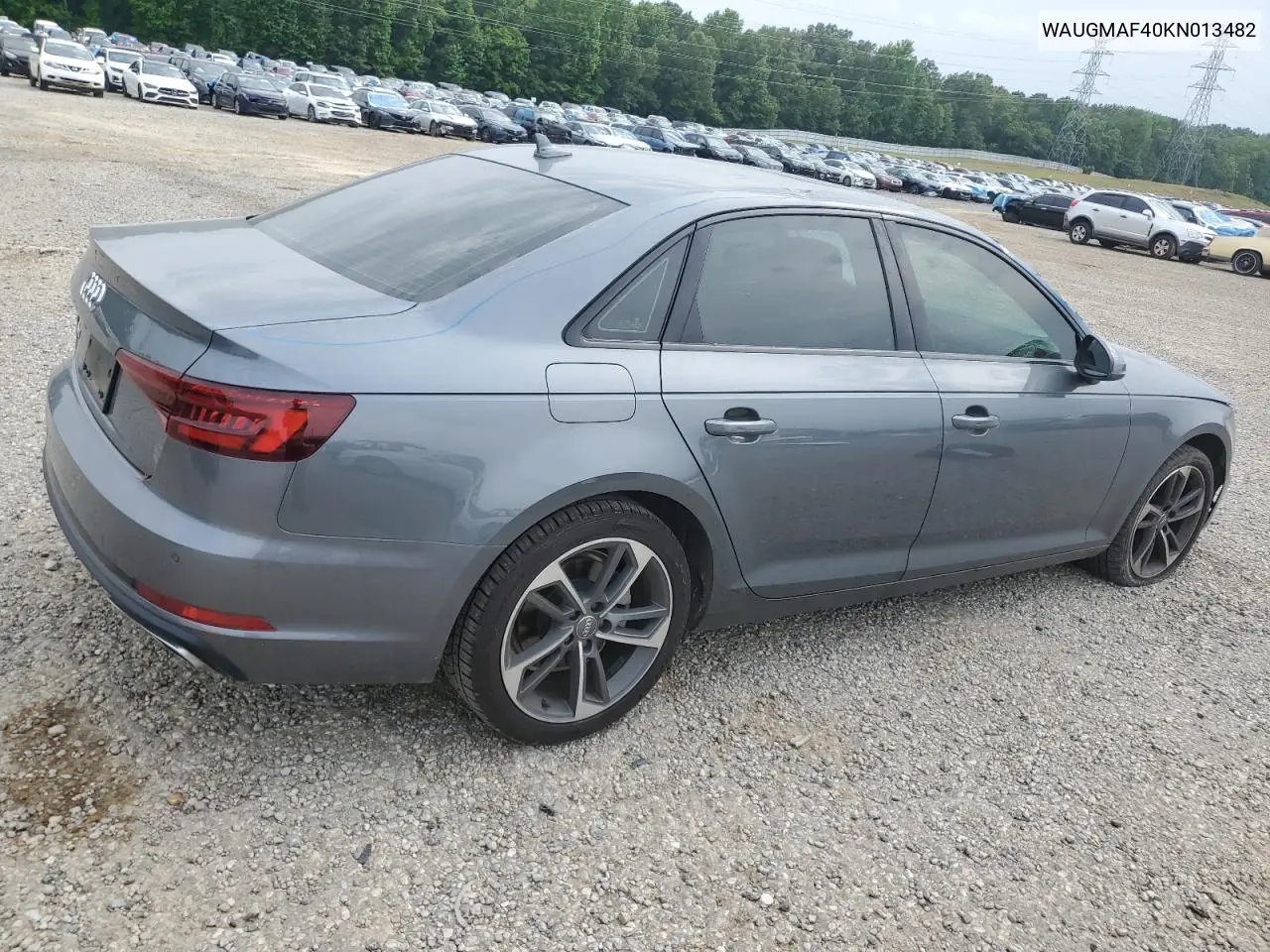 2019 Audi A4 Premium VIN: WAUGMAF40KN013482 Lot: 57170325