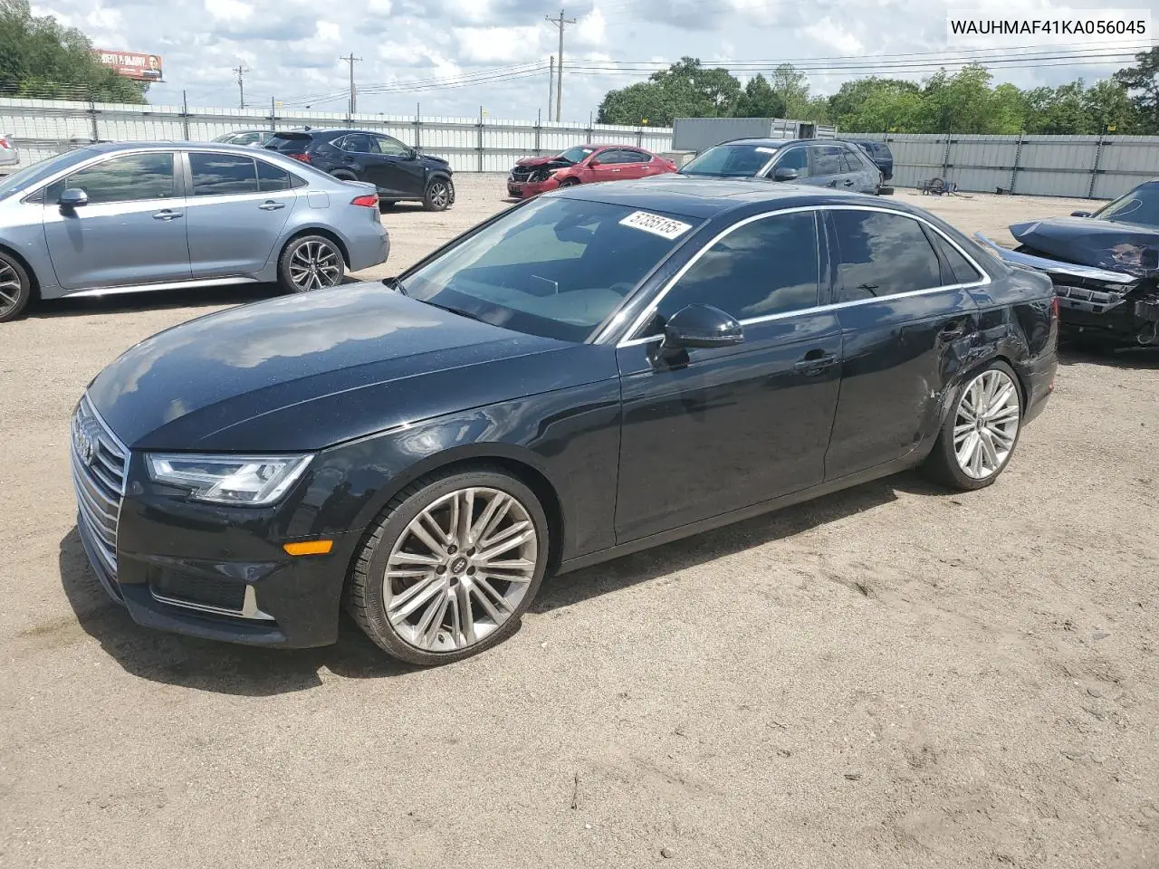 2019 Audi A4 Premium Plus VIN: WAUHMAF41KA056045 Lot: 57355155