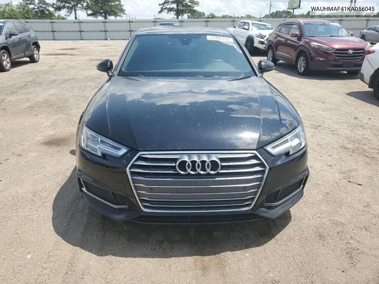 2019 Audi A4 Premium Plus VIN: WAUHMAF41KA056045 Lot: 57355155