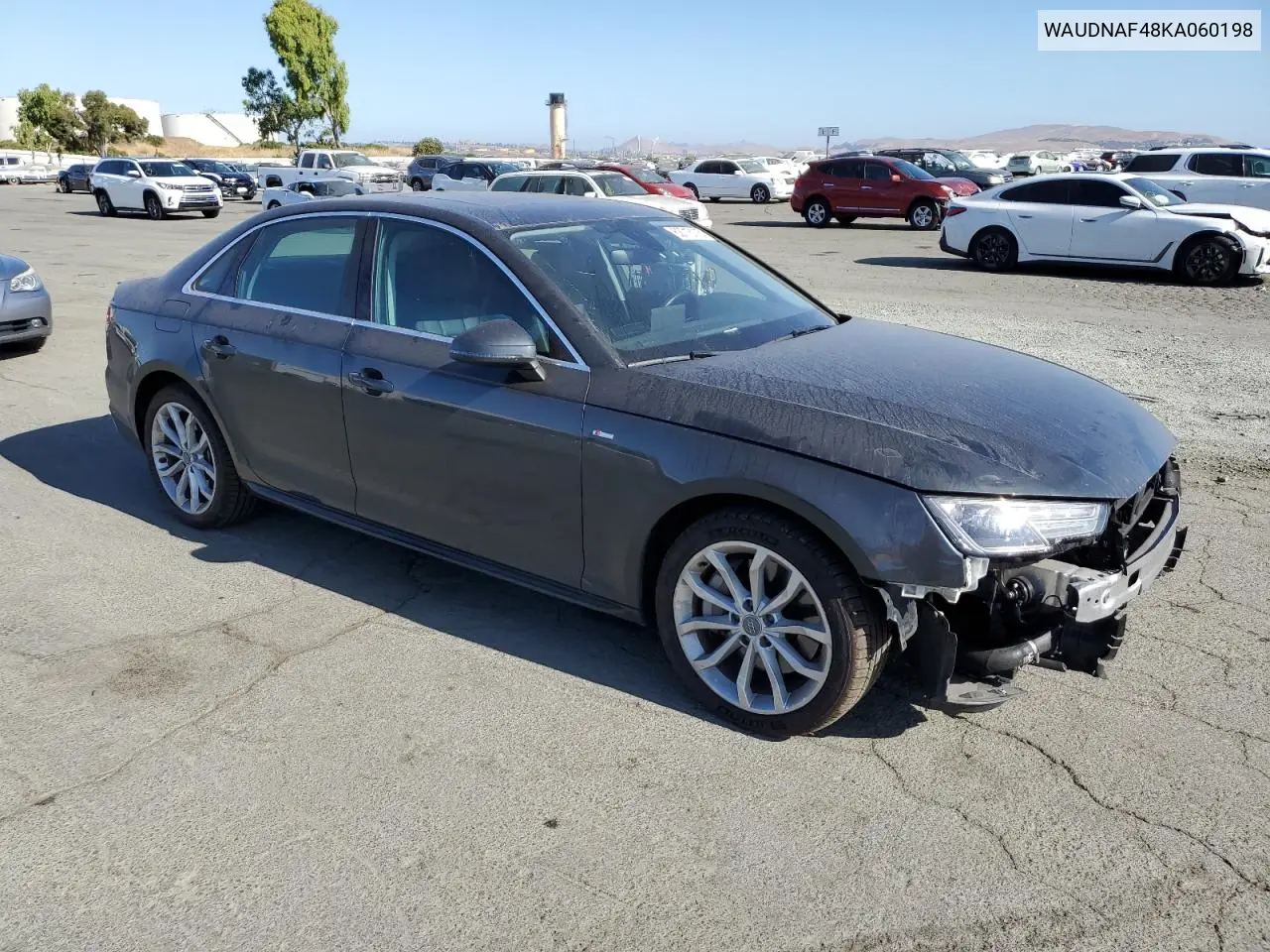 2019 Audi A4 Premium VIN: WAUDNAF48KA060198 Lot: 62713115