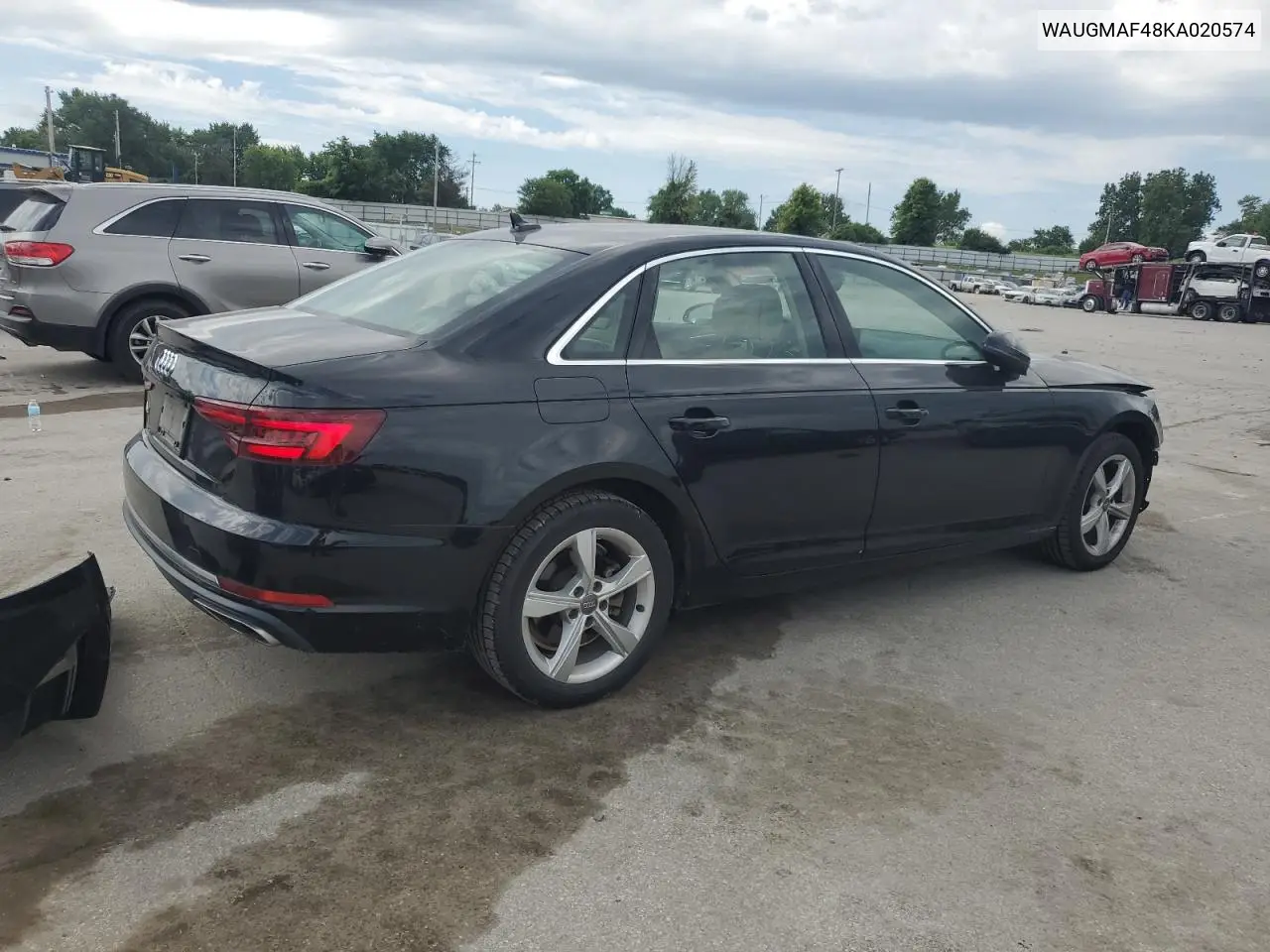 2019 Audi A4 Premium VIN: WAUGMAF48KA020574 Lot: 62774345
