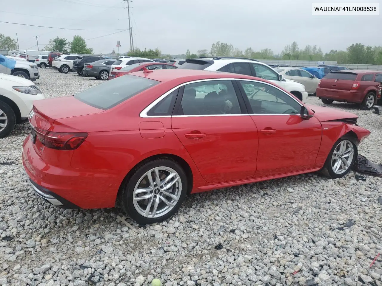 2020 Audi A4 Premium Plus VIN: WAUENAF41LN008538 Lot: 56857885
