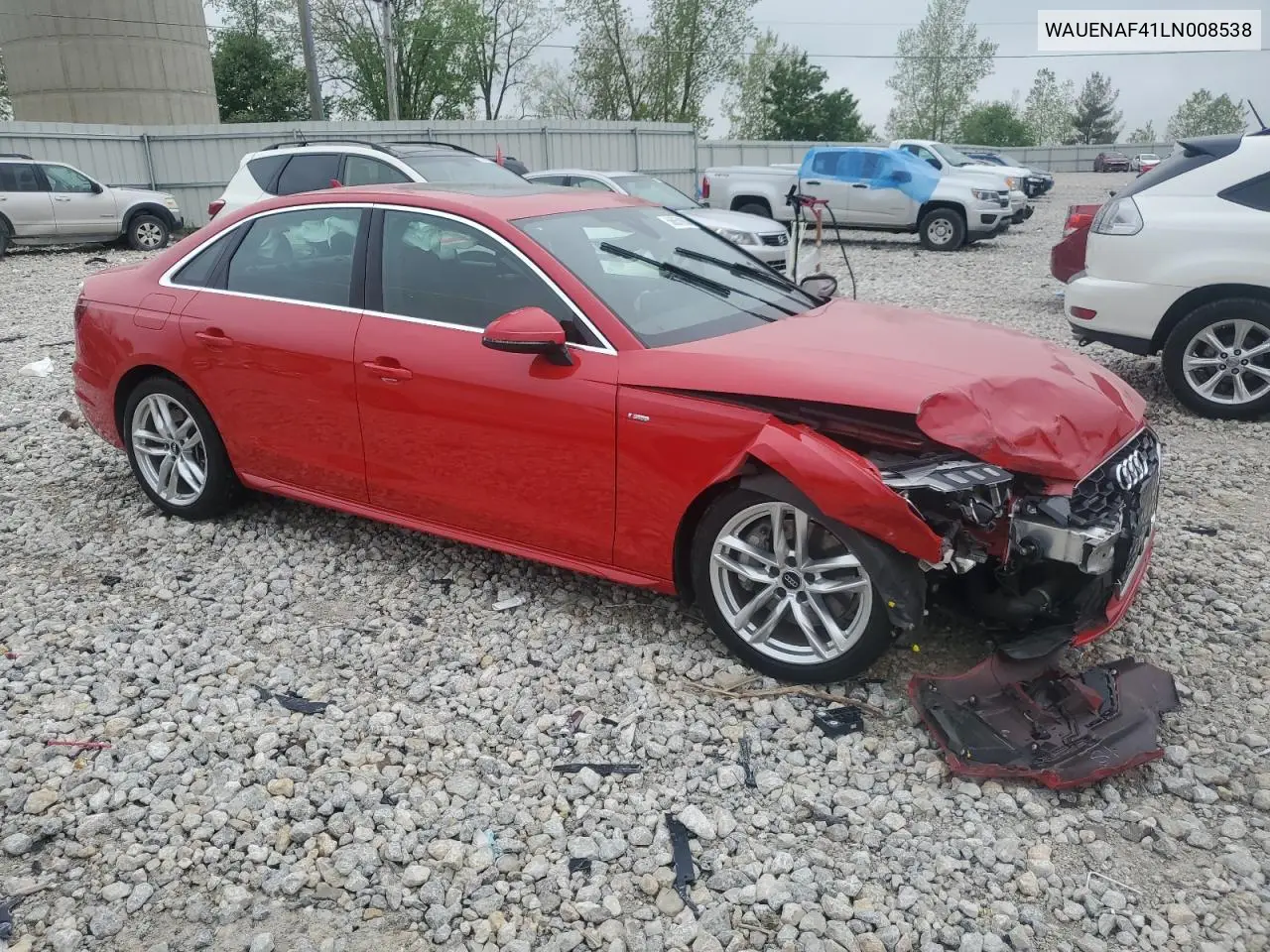 2020 Audi A4 Premium Plus VIN: WAUENAF41LN008538 Lot: 56857885