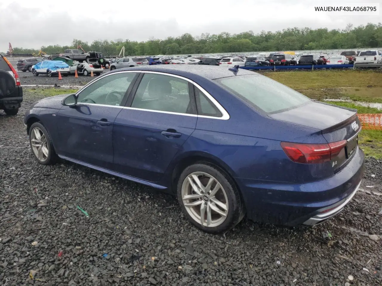 2020 Audi A4 Premium Plus VIN: WAUENAF43LA068795 Lot: 56881695