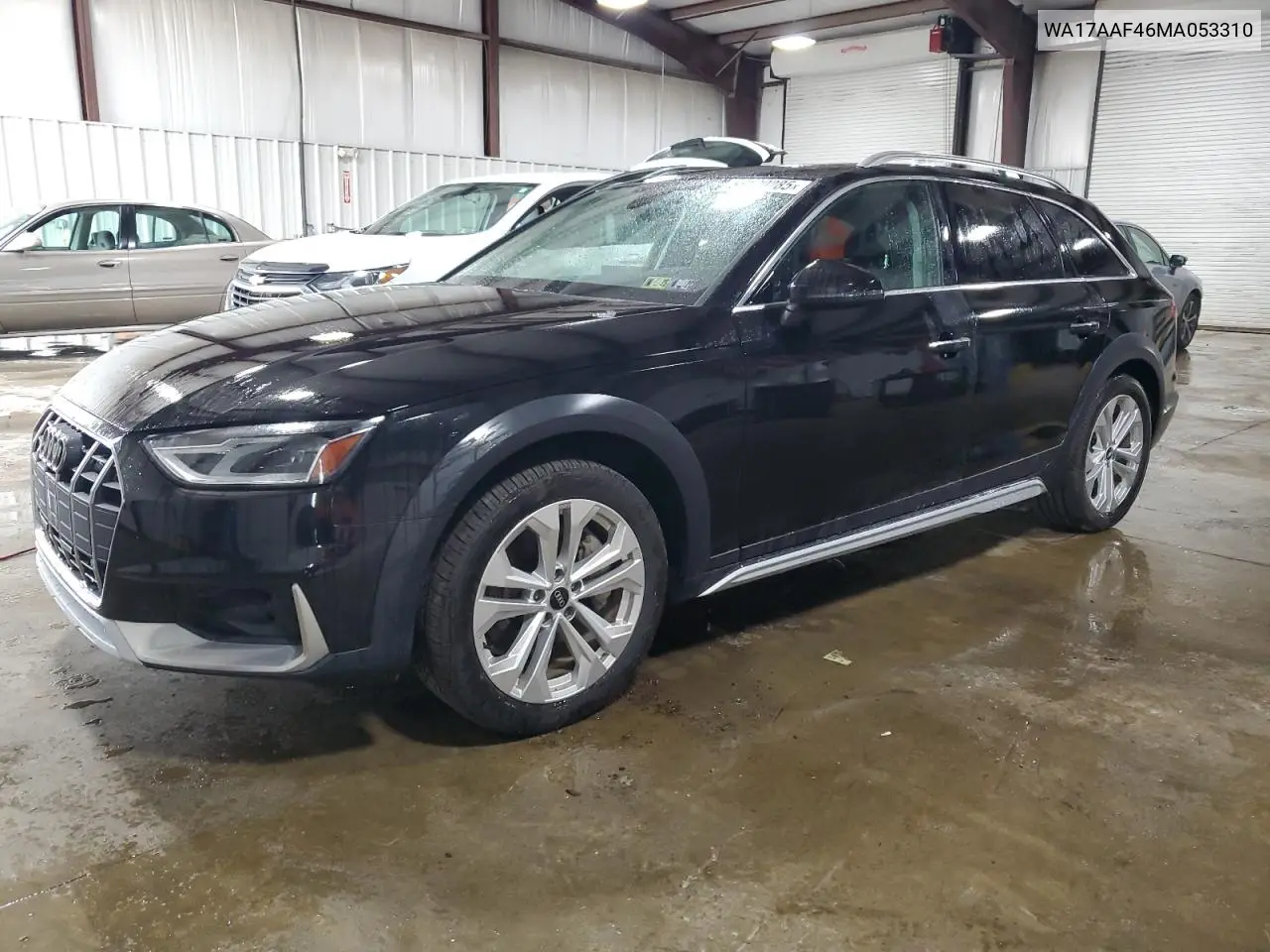 2021 Audi A4 Allroad Premium VIN: WA17AAF46MA053310 Lot: 56120285