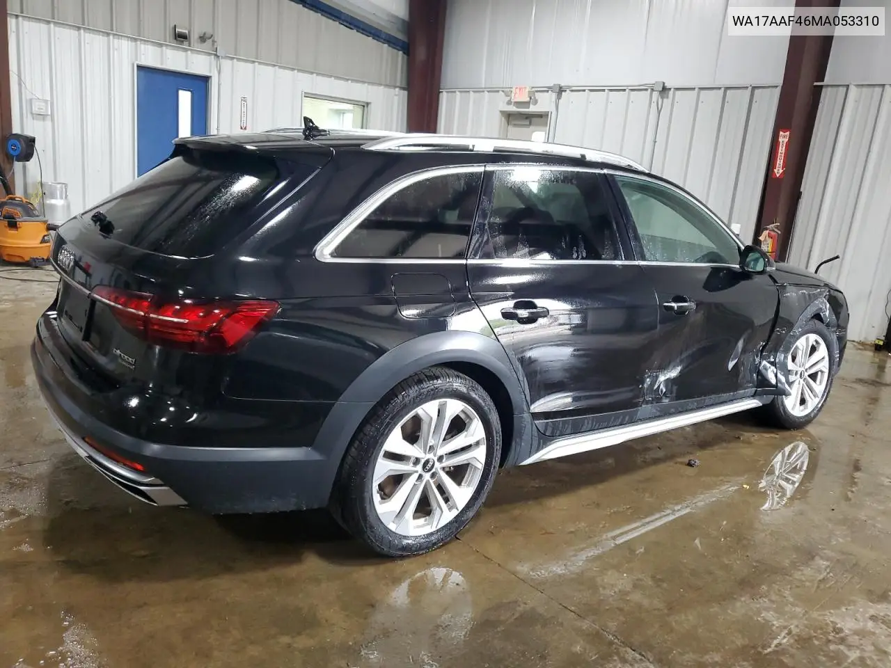 2021 Audi A4 Allroad Premium VIN: WA17AAF46MA053310 Lot: 56120285