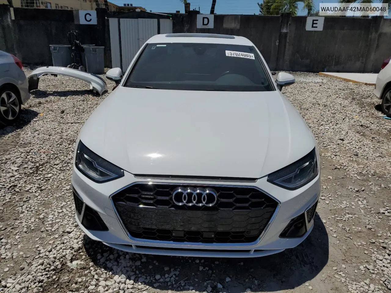 2021 Audi A4 Premium 45 VIN: WAUDAAF42MA060048 Lot: 57024085