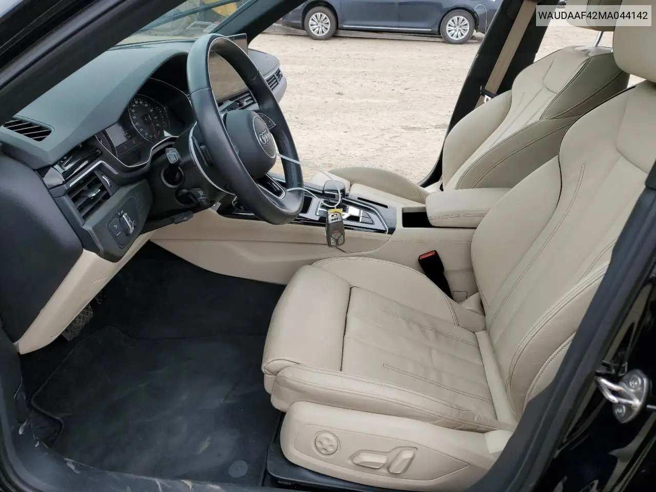 2021 Audi A4 Premium 45 VIN: WAUDAAF42MA044142 Lot: 57065215