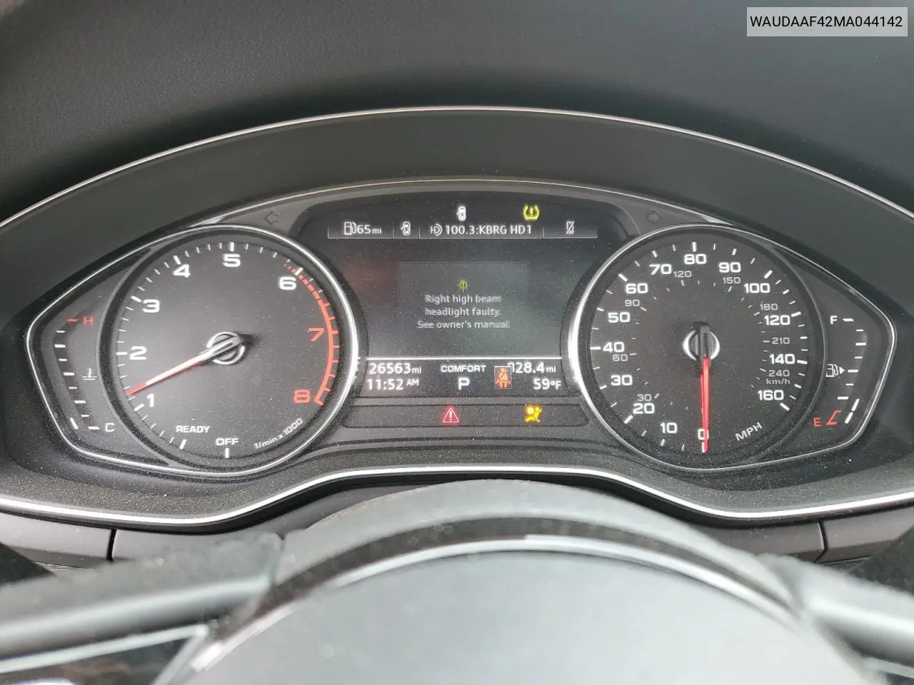 2021 Audi A4 Premium 45 VIN: WAUDAAF42MA044142 Lot: 57065215