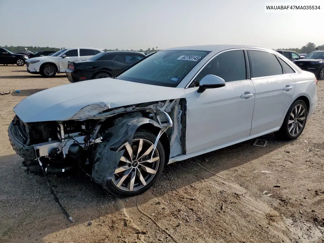 2021 Audi A4 Premium 40 VIN: WAUABAF47MA035534 Lot: 62793145
