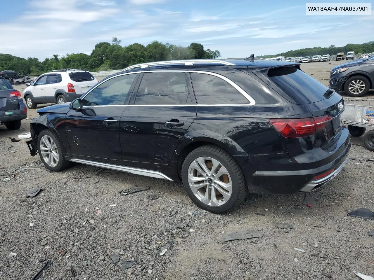 2022 Audi A4 Allroad Premium Plus VIN: WA18AAF47NA037901 Lot: 61925145