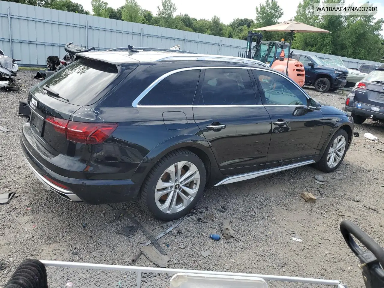 2022 Audi A4 Allroad Premium Plus VIN: WA18AAF47NA037901 Lot: 61925145