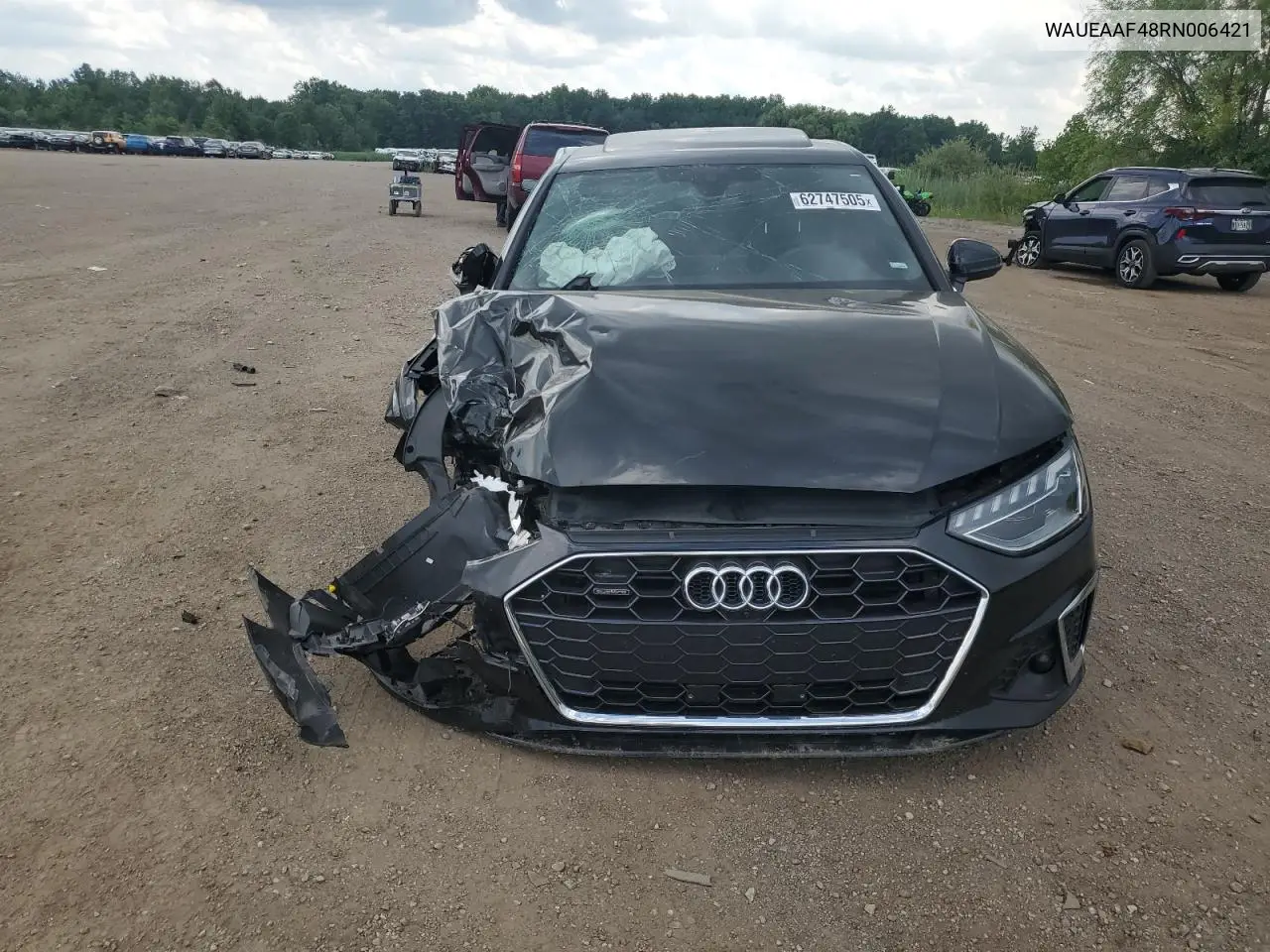 2022 Audi A4 Premium Plus 45 VIN: WAUEAAF48RN006421 Lot: 62747505