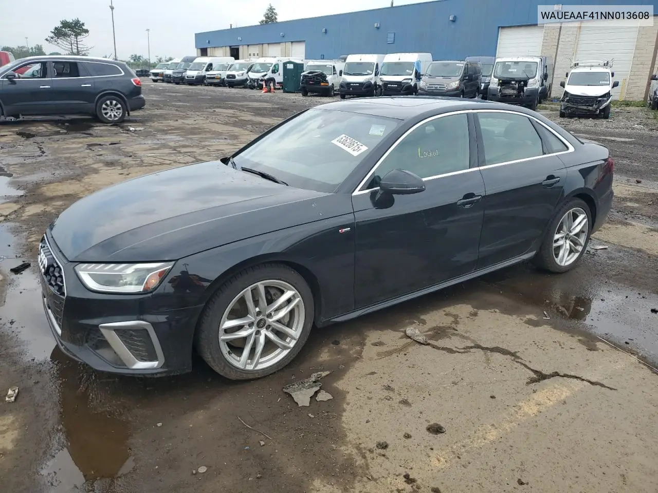 2022 Audi A4 Premium Plus 45 VIN: WAUEAAF41NN013608 Lot: 63628615