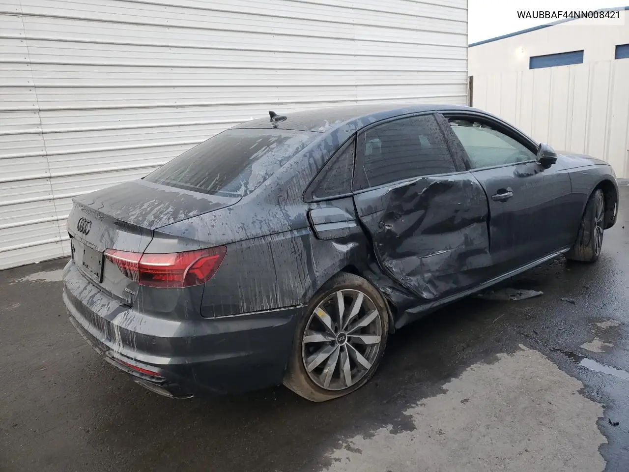 2022 Audi A4 Premium Plus 40 VIN: WAUBBAF44NN008421 Lot: 88135475
