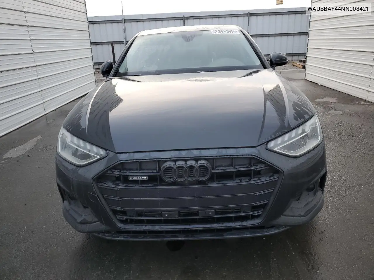 2022 Audi A4 Premium Plus 40 VIN: WAUBBAF44NN008421 Lot: 88135475