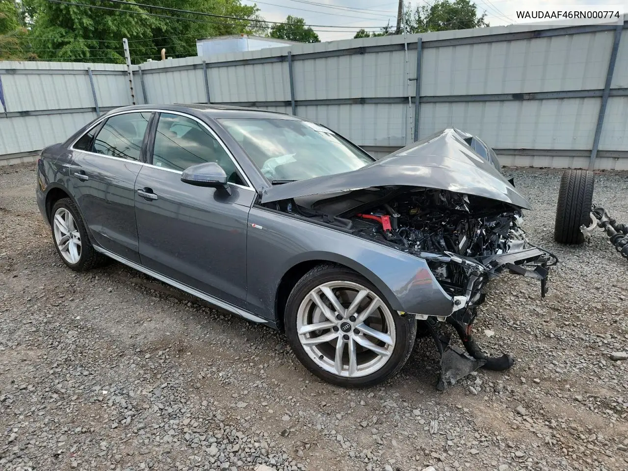 2024 Audi A4 Premium 45 VIN: WAUDAAF46RN000774 Lot: 62738395