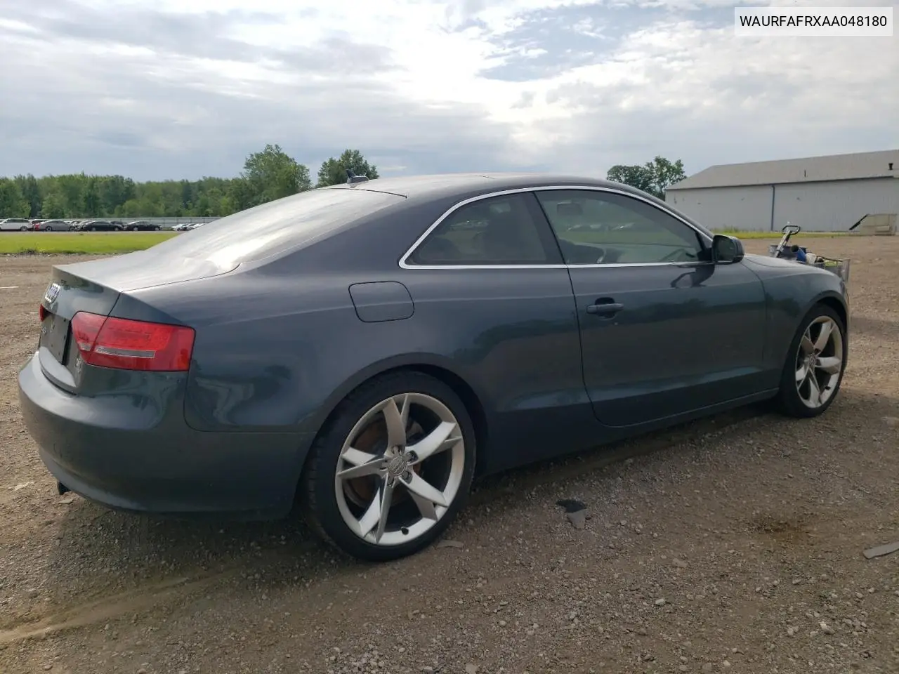 2010 Audi A5 Premium Plus VIN: WAURFAFRXAA048180 Lot: 63096795