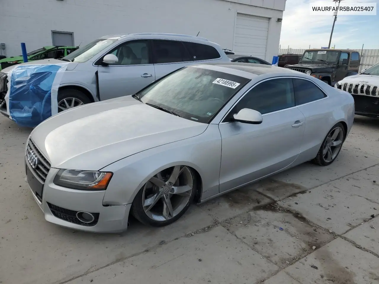 2011 Audi A5 Premium Plus VIN: WAURFAFR5BA025407 Lot: 42188995