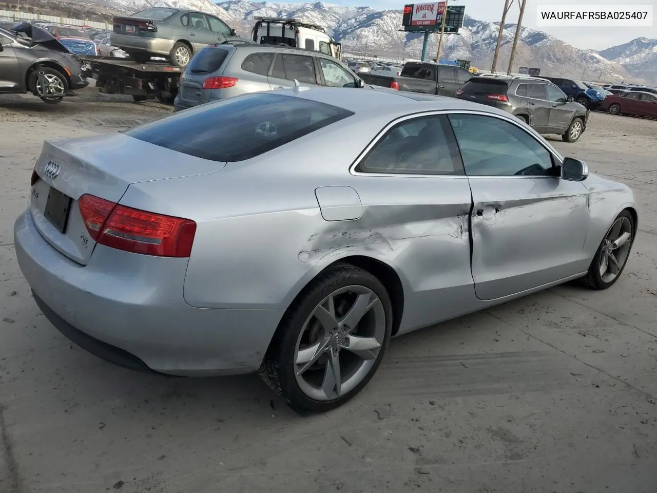 2011 Audi A5 Premium Plus VIN: WAURFAFR5BA025407 Lot: 42188995