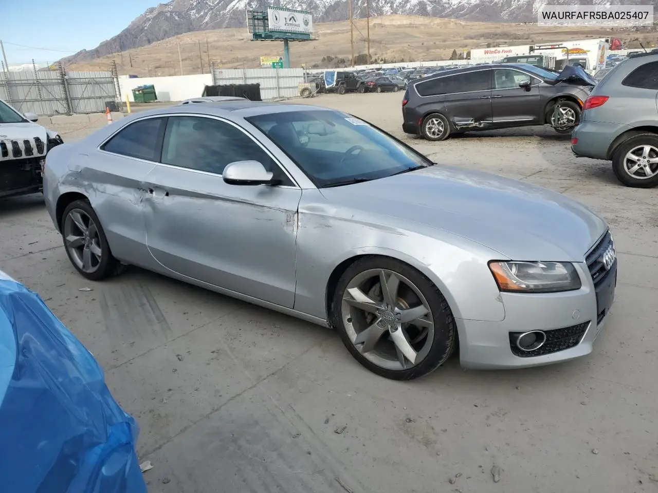 2011 Audi A5 Premium Plus VIN: WAURFAFR5BA025407 Lot: 42188995
