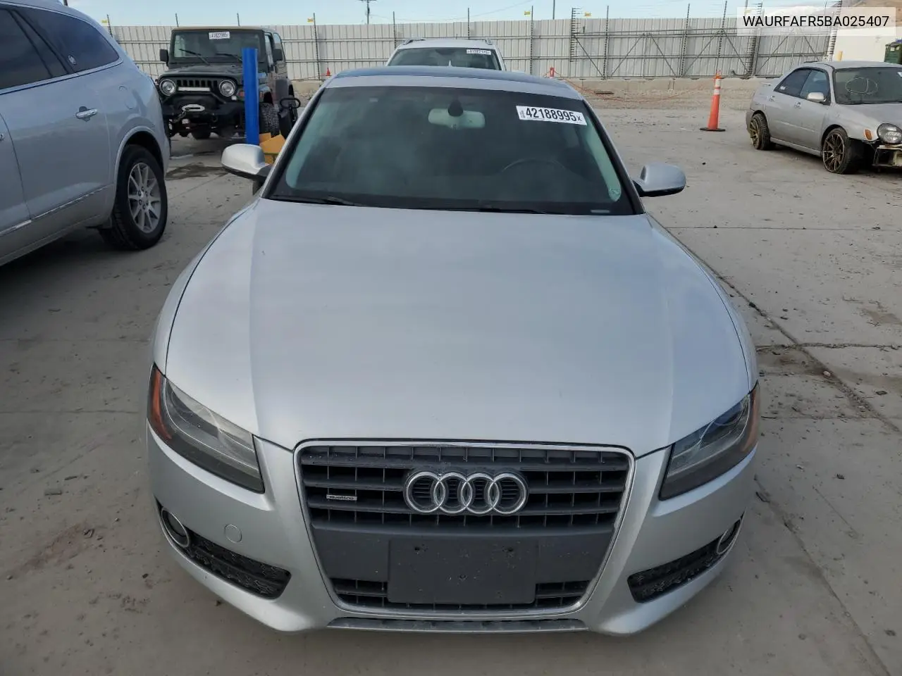 2011 Audi A5 Premium Plus VIN: WAURFAFR5BA025407 Lot: 42188995