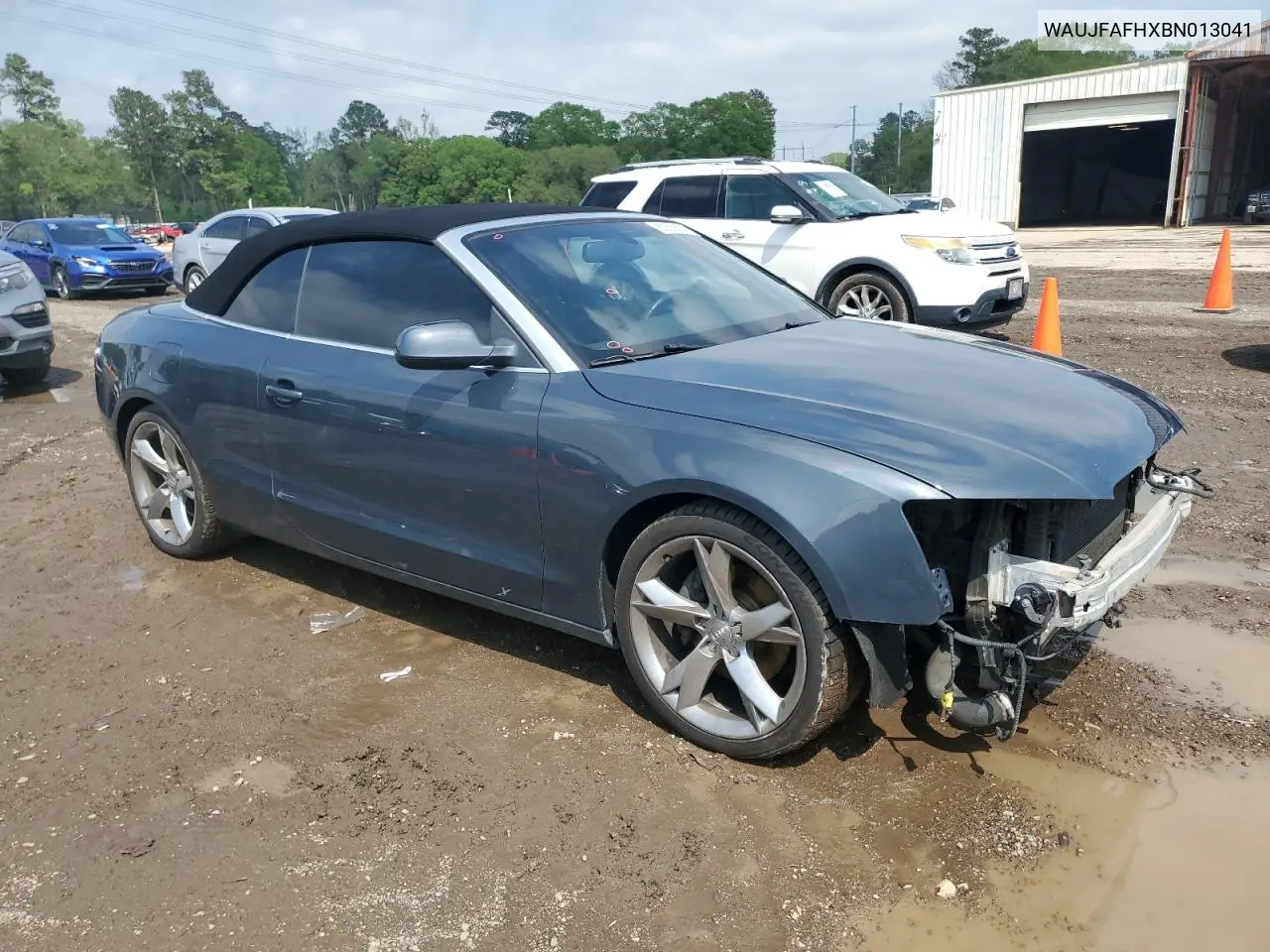 2011 Audi A5 Premium Plus VIN: WAUJFAFHXBN013041 Lot: 50368575