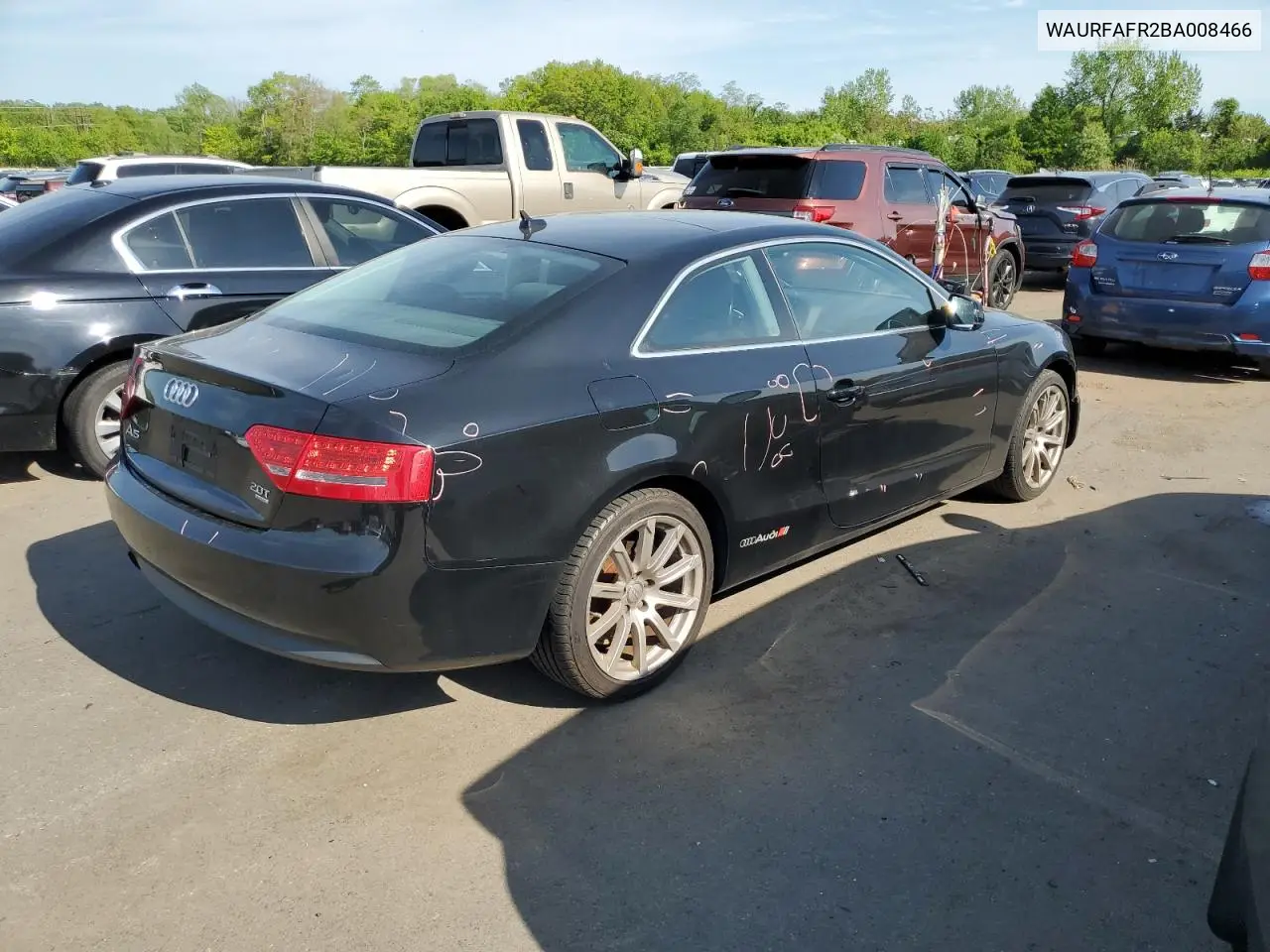 2011 Audi A5 Premium Plus VIN: WAURFAFR2BA008466 Lot: 56103305