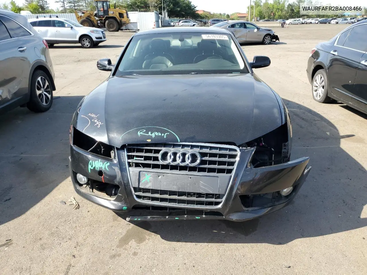 2011 Audi A5 Premium Plus VIN: WAURFAFR2BA008466 Lot: 56103305