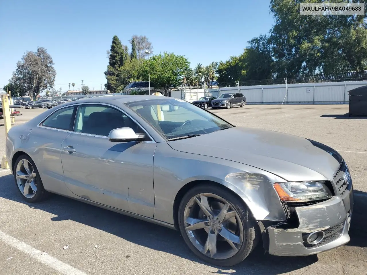2011 Audi A5 Premium Plus VIN: WAULFAFR9BA049683 Lot: 56586245
