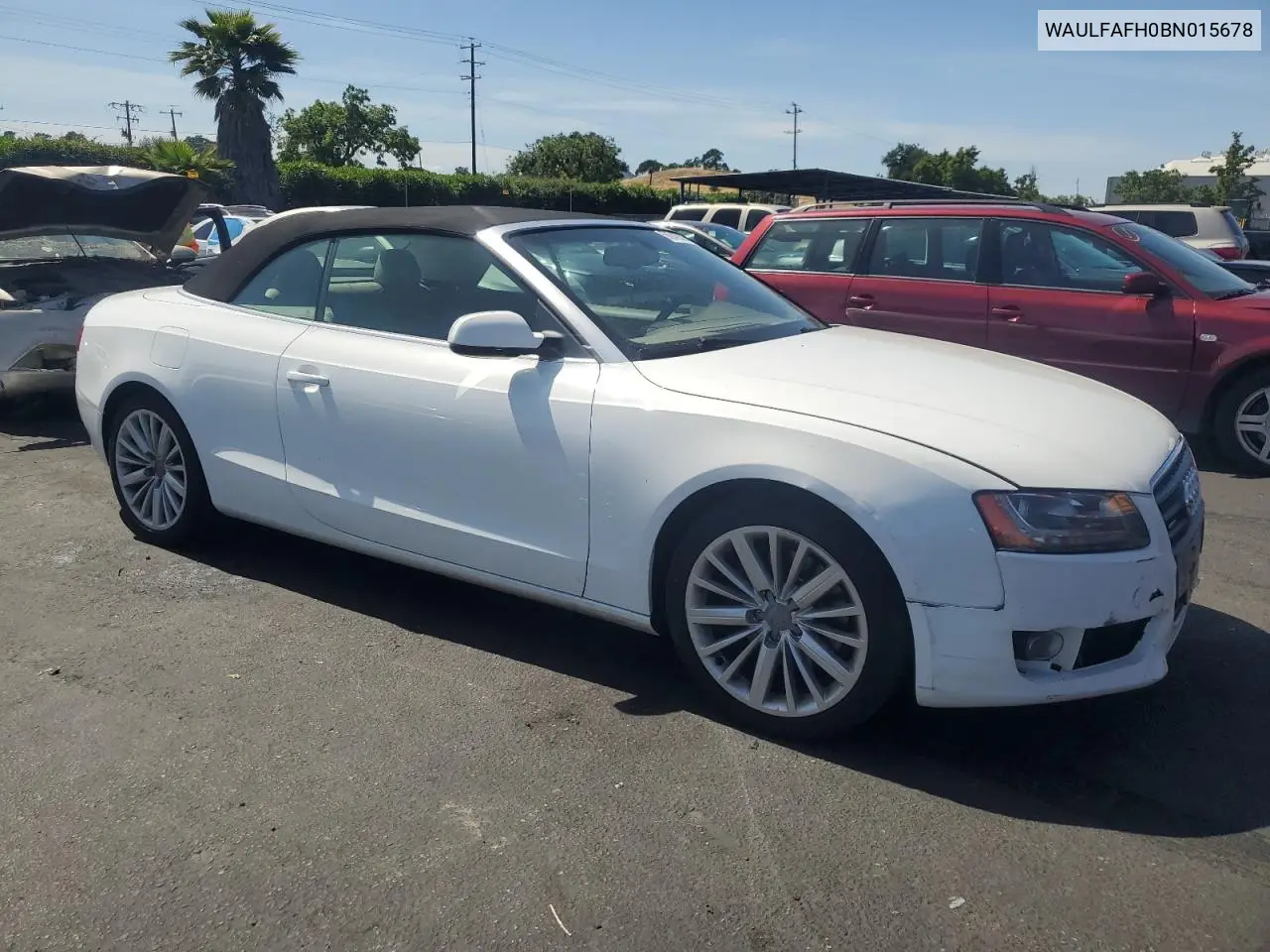 2011 Audi A5 Premium Plus VIN: WAULFAFH0BN015678 Lot: 56942035
