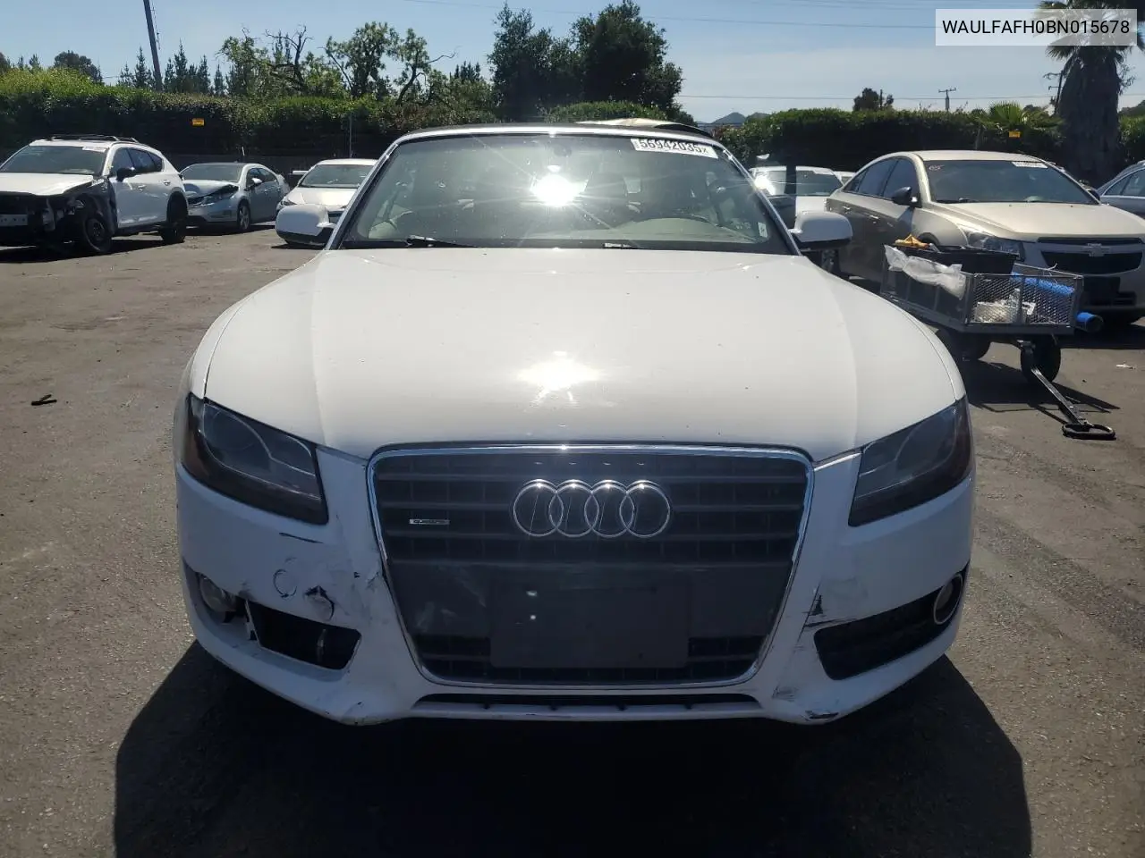 2011 Audi A5 Premium Plus VIN: WAULFAFH0BN015678 Lot: 56942035