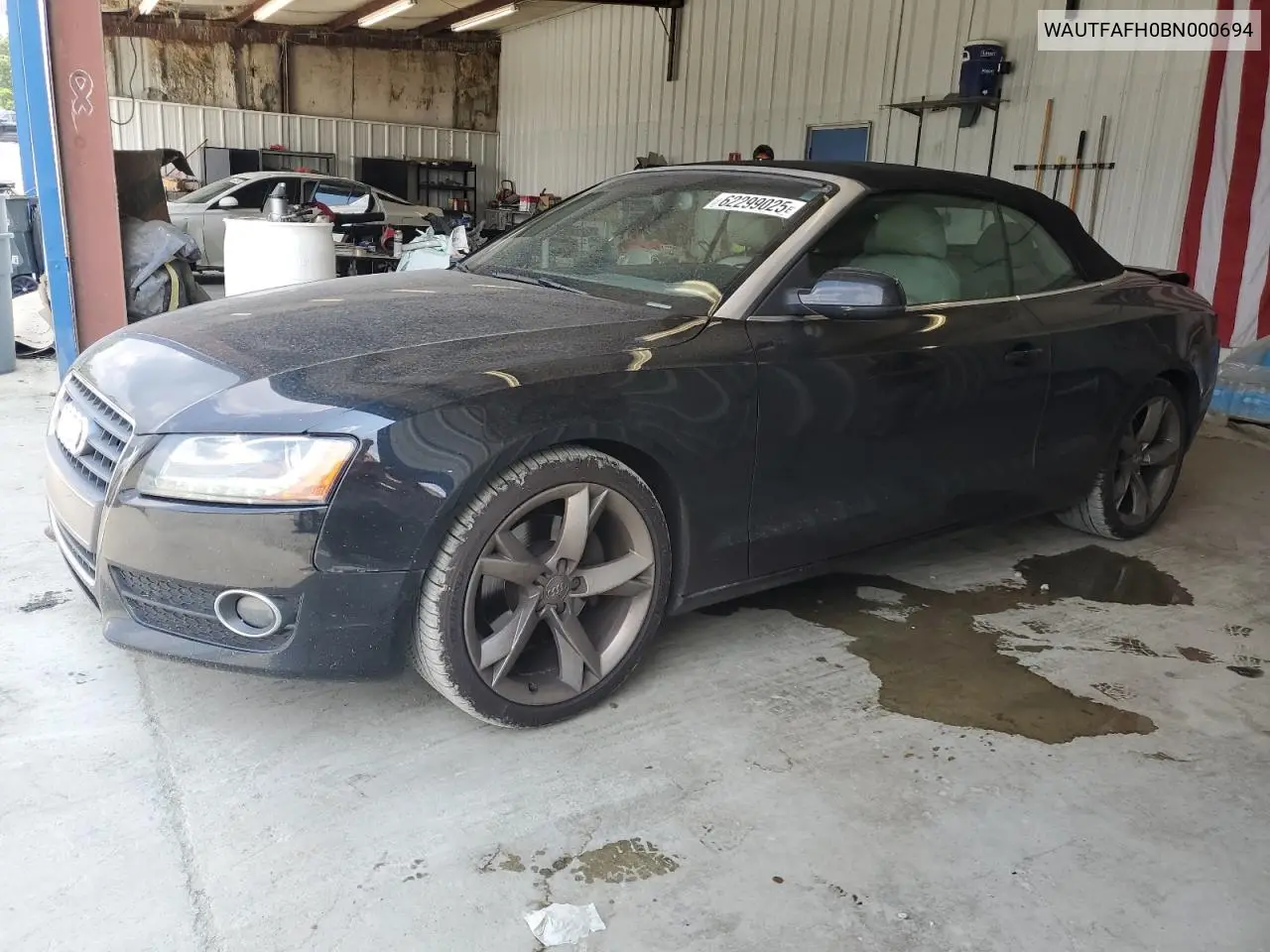 2011 Audi A5 Prestige VIN: WAUTFAFH0BN000694 Lot: 62299025