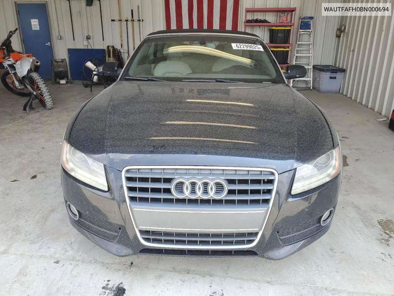 2011 Audi A5 Prestige VIN: WAUTFAFH0BN000694 Lot: 62299025