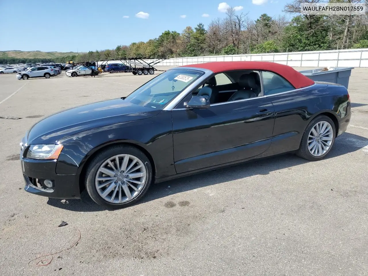 2011 Audi A5 Premium Plus VIN: WAULFAFH2BN017559 Lot: 62380575
