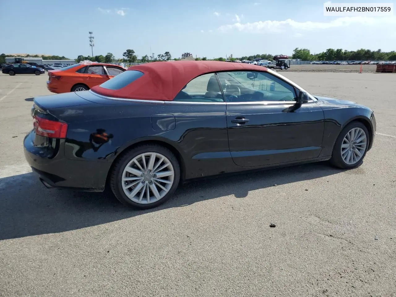 2011 Audi A5 Premium Plus VIN: WAULFAFH2BN017559 Lot: 62380575