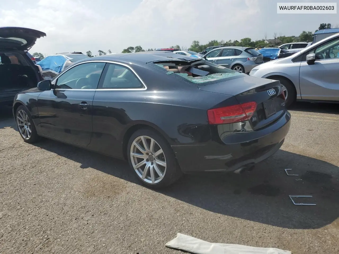 2011 Audi A5 Premium Plus VIN: WAURFAFR0BA002603 Lot: 62553155